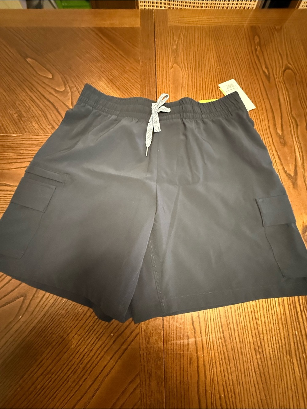 All In Motion Black Unlined Cargo Shorts. NWT. Size Small
